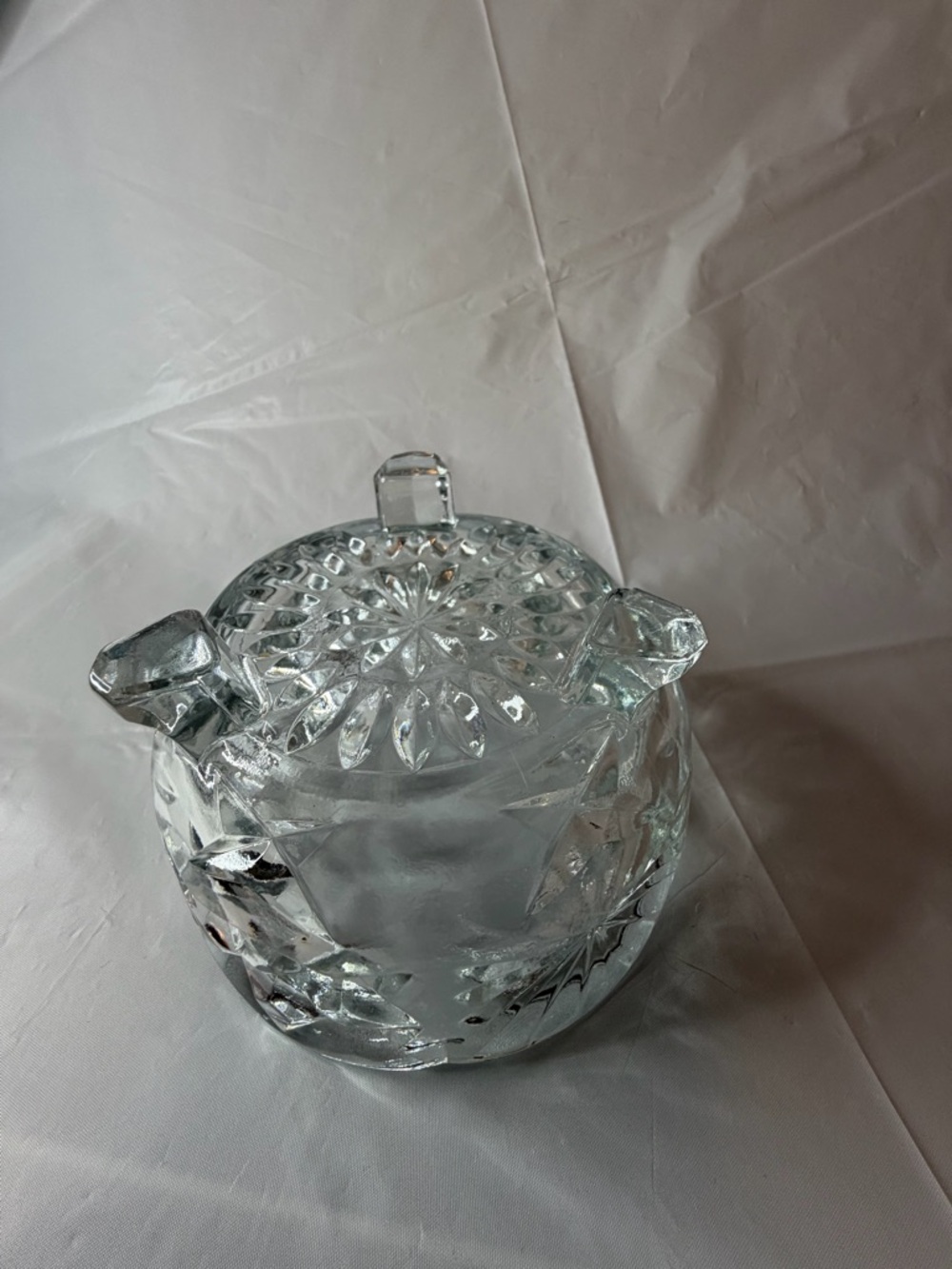 Vintage American Brilliant Period lead crystal footed bowl - Picture 3 of 6
